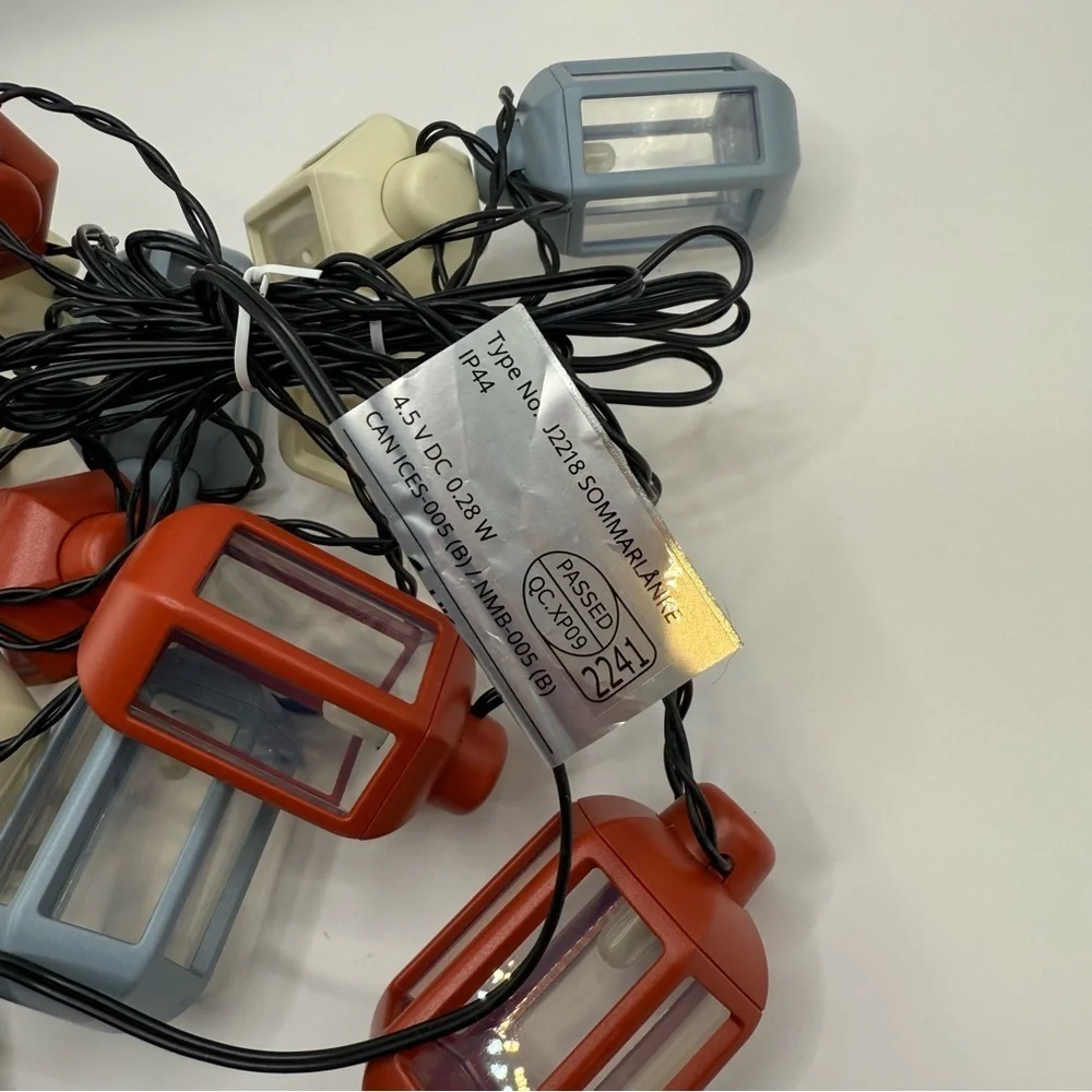 IKEA SOMMARLANKE Led String Mini Lantern Lights, 12 Lights, Battery Operated